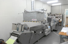 バーコ印刷の機械