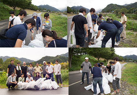 越後湯沢魚野川　河川清掃活動2015年9月25日（金）